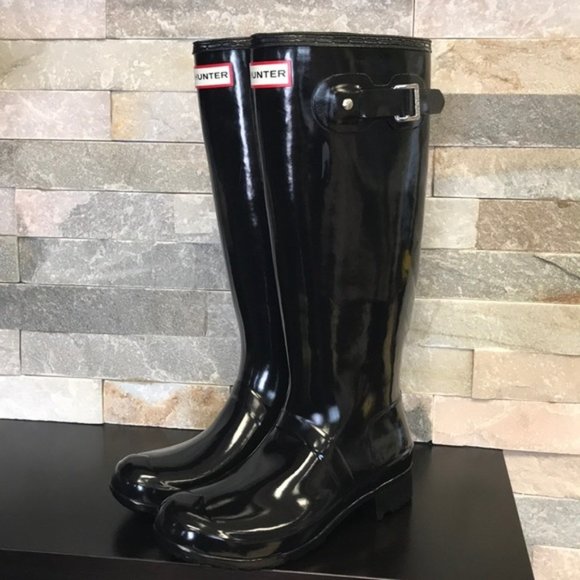 HUNTER Original Tour Gloss Packable Rain Boot - Picture 2 of 10